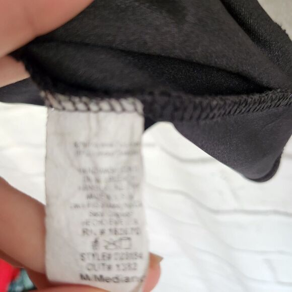 Attirance Long Sleeve Cut Out Mini Dress Twist Front Womens Medium LBD - Picture 7 of 8